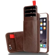 Etui i futerały do telefonów - Etui ochronne Cadorabo do Apple iPhone 6 / 6S w kolorze brązowym etui na telefon komórkowy etui TPU wysuwane kieszenie na karty - miniaturka - grafika 1