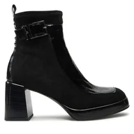 Botki damskie - Botki Hispanitas Velour Str-I24 HI243664 Czarny - miniaturka - grafika 1