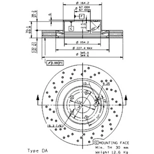 Tarcza hamulcowa BREMBO 09.9382.11 - Tarcze hamulcowe - miniaturka - grafika 1