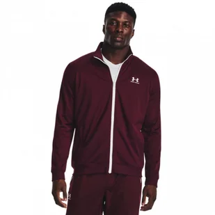 Męska bluza treningowa rozpinana bez kaptura Under Armour Sportstyle Tricot Jacket - bordowa - UNDER ARMOUR - Bluzy sportowe męskie - miniaturka - grafika 1