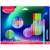 Przybory szkolne - Maped Zestaw pisaków Nightfall 24 kolorów - miniaturka - grafika 1
