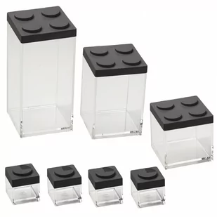 Zestaw pojemników brickstore 7 szt czarny kod: OM-M6513NE - Siekacze tarki i szatkownice Zestaw pojemników brickstore 7 szt czarny kod: OM-M6513NE - Siekacze tarki i szatkownice - miniaturka - grafika 1