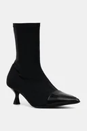 Botki damskie - Love Moschino botki damskie kolor czarny na szpilce JA21105G0NIM100A - miniaturka - grafika 1