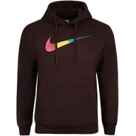 Bluzy męskie - Nike męska bluza dresowa brązowa z kapturem kangurka sportowa DM2394-237 L - miniaturka - grafika 1
