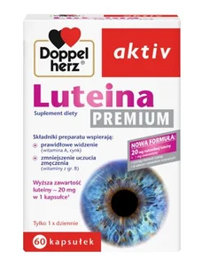 Doppelherz Aktiv Luteina Premium 60 kapsułek - Wzrok i słuch - miniaturka - grafika 1