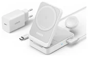 Ładowarki do telefonów - Anker MagGo 15W 3w1 biała | Darmowa dostawa | Wygodne RATY | - miniaturka - grafika 1
