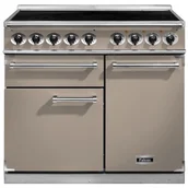 Kuchenki elektryczne - Kuchnia z płytą indukcyjną FALCON Deluxe 100 Płowy szczotkowany nikiel - miniaturka - grafika 1