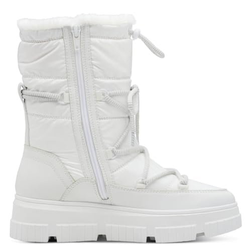 s.Oliver Damskie buty WL Lace Boot 5-26401-43 śniegowce, białe, 39 EU, biały, 39 EU