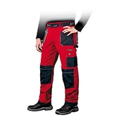 Odzież robocza - Leber & Hollman INNY Spodnie ochronne do pasa 48 czerwono-czarno-szary 114L175 - miniaturka - grafika 1
