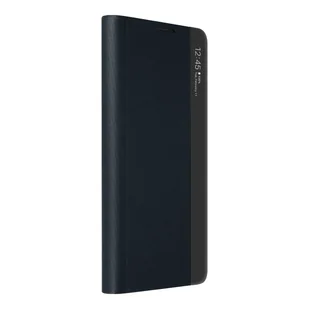 Etui Folio do Samsung Galaxy A02 Window Time Display Podstawka wideo Granatowy - Etui i futerały do telefonów - miniaturka - grafika 1