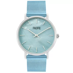 Zegarek Srebrny damski zegarek z bransoletą mesh PACIFIC X6139-09 - Zegarki damskie - miniaturka - grafika 1