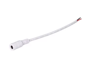 Gniazdo DC 5.5x2.5 przewód biały 15cm 22awg - Taśmy LED - miniaturka - grafika 1