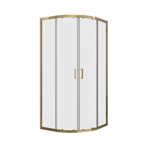 Kabina prysznicowa 90 x 90 cm Ina Gold Liveno - Kabiny prysznicowe - miniaturka - grafika 1