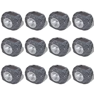 vidaXL Kamienie ogrodowe LED x12 - Lampy ogrodowe - miniaturka - grafika 1