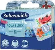 Apteczki i materiały opatrunkowe - Cederroth Plastry Salvequick Aqua Block kids x 12 szt - miniaturka - grafika 1