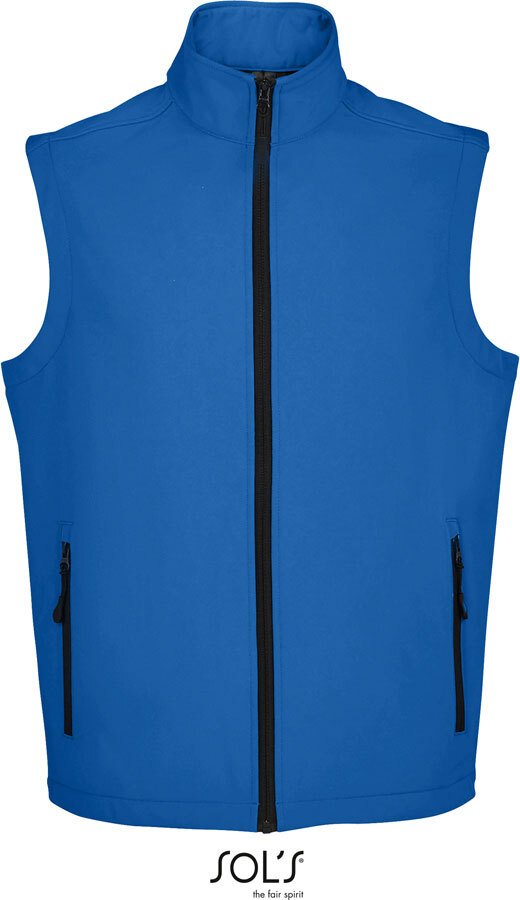 SOLS Bezrękawnik męski 2-warstwowy Softshell Gilet 02887 Blue Royal Blue L