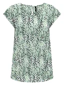 Koszulki i topy damskie - ONLY Koszulka w kolorze czarno-turkusowym - miniaturka - grafika 1