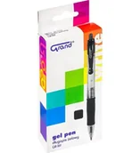 Długopisy - Długopis żelowy GR-161 czarny (12szt) GRAND - miniaturka - grafika 1