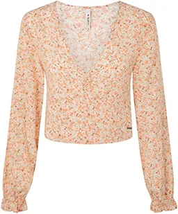 Pepe Jeans Damska koszulka AIZA, wielokolorowa, S, multi, S - Koszulki i topy damskie - miniaturka - grafika 1