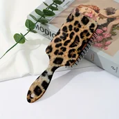 Szczotki do masażu - TEMU 1 szt. Szczotka do masażu skóry głowy z nadrukiem leoparada - masaż skóry głowy, przeciwzakrzpienie, duże gumowe włoski, rączka z ABS, do - miniaturka - grafika 1