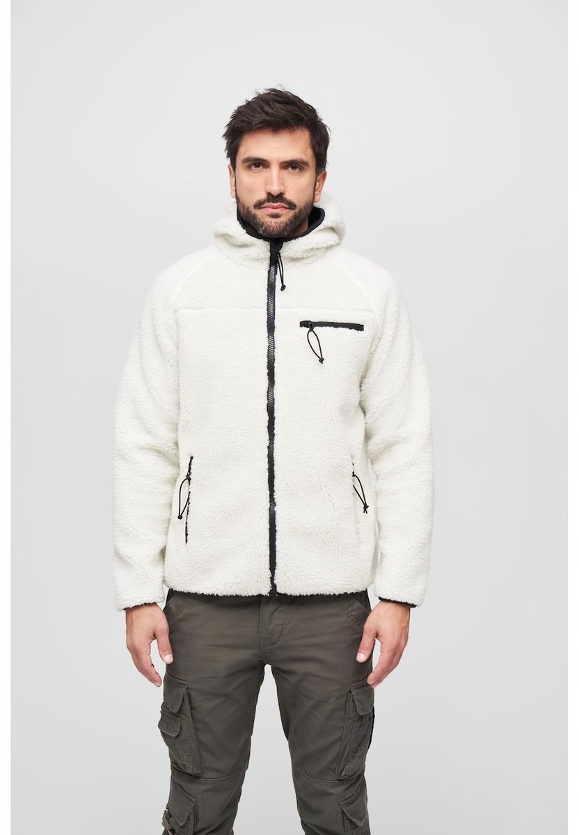 BRANDIT KURTKA MĘSKA BIAŁA NA ZAMEK TEDDYFLEECE XL 16FA