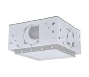 Lampy sufitowe - Dalber 63236E - Plafon dziecięcy MOONLIGHT 2xE27/60W/230V szary - miniaturka - grafika 1