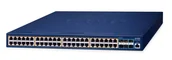 Switche - PLANET GS-6311-48P6X łącza sieciowe Zarządzany L3 Gigabit Ethernet (10/100/1000) Obsługa PoE Niebieski - miniaturka - grafika 1