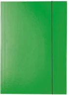 Teczki i skoroszyty - TECZKA KARTONOWA ESSELTE LAKIEROWANA A4 Z GUMKĄ 400 G/M2, ZIELONY - miniaturka - grafika 1