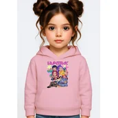 Bluzy dla dziewczynek - BLUZA DZIECIĘCA KPOP DEMON HUNTERS HUNTRIX 104 Z KAPTUREM BAWEŁNIANA - miniaturka - grafika 1