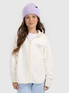 Bluzy dla dziewczynek - 4F Polar loose z kapturem dziewczęcy - biały 158 (12-13 lat) - miniaturka - grafika 1