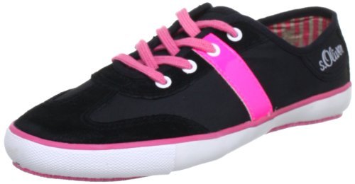 S.Oliver Casual 5-5-43220-20 dziewczęce sneakersy, czarny - Czarny Black 1-34 EU