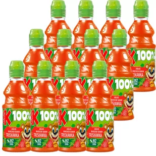 Kubuś 100% Sok jabłko marchew banan truskawka 300 ml x 12 sztuk - Soki i napoje niegazowane - miniaturka - grafika 1