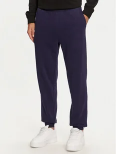 4F Spodnie dresowe 4FWMM00TTROM0942 Granatowy Regular Fit - Spodnie sportowe męskie - miniaturka - grafika 1