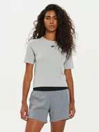 Koszulki sportowe męskie - 4F Koszulka techniczna 4FWAW24TFTSM0975 Szary Slim Fit - miniaturka - grafika 1