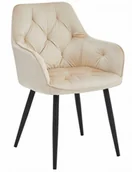 Krzesła - Beżowe stylowe krzesło pikowane T0-Z53 - miniaturka - grafika 1