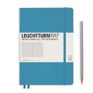 Leuchtturm 1917 notatnik Medium (A5), twarda okładka, 249 stron, Nordic Blue 354584 - Szkolne artykuły papiernicze - miniaturka - grafika 1