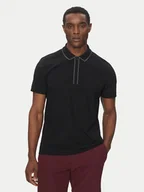 Koszulki męskie - BOSS Polo Philix Tape 50537489 Czarny Regular Fit - miniaturka - grafika 1