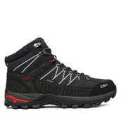 Buty trekkingowe męskie - Trekkingi CMP Rigel Mid Wp Waterproof 3Q12947 Czarny - miniaturka - grafika 1
