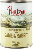 Mokra karma dla psów - Purizon Purizon Adult, 6 x 400 g - Łosoś ze szpinakiem i kokosem - miniaturka - grafika 1