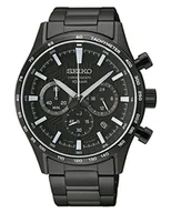 Zegarki męskie - Seiko analogowy SSB415P1 czarny - miniaturka - grafika 1