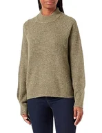 Swetry damskie - PIECES Damski sweter z dzianiny Pcnatalee Ls O-Neck Knit Noos Bc Qx, Deep Lichen Green, 42/44 - miniaturka - grafika 1