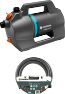 Pompy wodne - Gardena GARDENA Garden Pump 4100 Silent, suction hose set dark grey/turquoise, 550 watts, model 2023 - miniaturka - grafika 1