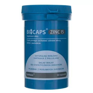 ForMeds BICAPS ZINC15 60 KAPS. - Suplementy naturalne - miniaturka - grafika 1