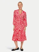 Sukienki - ONLY Sukienka koszulowa Milana 15308233 Czerwony Loose Fit - miniaturka - grafika 1