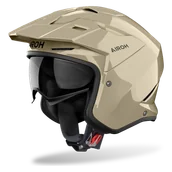 Kaski motocyklowe - Kask Otwarty Airoh Kombakt BeżowyM - miniaturka - grafika 1