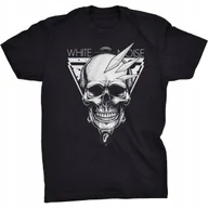 Koszulki męskie - White Noise Koszulka Biały Szum Black Metal Czacha - miniaturka - grafika 1