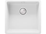 Zlewozmywaki - Primagran.pl Zlewozmywak podwieszany (podblatowy) granitowy jednokomorowy z dużą komorą XL Wenecja 50 Easy MW5KW-A0#P - miniaturka - grafika 1