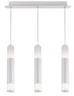 Lampy sufitowe - Light Prestige LAMPA wisząca FORLI LP-8011/3P metalowa OPRAWA listwa LED 30W zwis tuby chrom białe LP-8011/3P - miniaturka - grafika 1