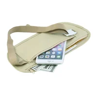 Nerki - Saszetka podróżna na pieniądze cienka dyskretna Travel Money Belt (Beżowa) - miniaturka - grafika 1