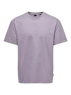 ONLY & SONS ONSFRED RLX SS Tee NOOS T-shirt męski, fioletowy popielaty, L, Purple Ash, L - Koszulki męskie - miniaturka - grafika 1